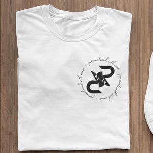 Camiseta personalizada com letras, logotipo circular minimalista moderno, camiseta personalizada com nome