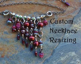 Custom Necklace Resizing, Purchase to have Handmadebyjoy Resize Your Necklace