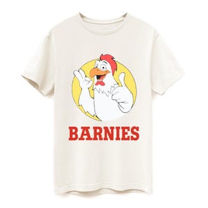 Barnie’s or Bernie’s Chicken – Black Bête Noire Mirror Fan Tee, Gaslight Glitch Meme Shirt, Mandela Effect Parody Graphic, Psycho Thriller