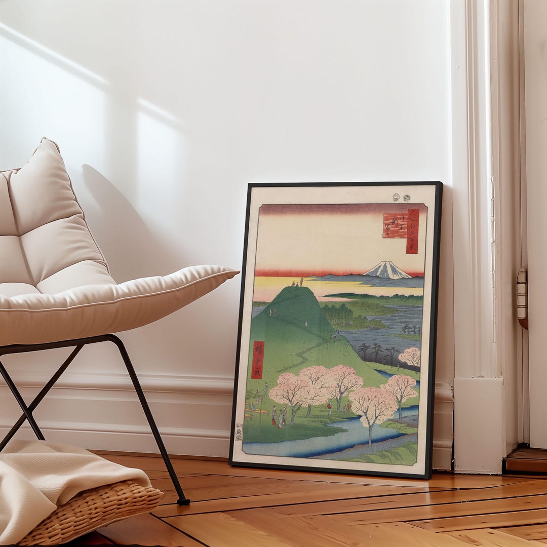 Ukiyo-e Mount Fuji Art Print – Hiroshige Japanese Woodblock Poster ...
