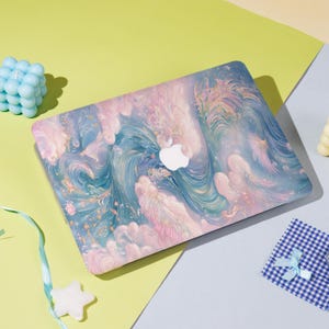 Dreamy Ocean Waves MacBook Case – Fits Macbook Air 11/13/15 Macbook Pro 13/14/15/16 Macbook 12&#39; A2338, A2681, A2337 Aesthetic Laptop Cover