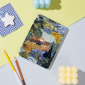 Impressionist Garden Personalized Kindle Case – Fits Kindle paperwhite 12th 2024 7&#39;&#39; case,Colorsoft Cover,Paperwhite Cover,Gift For Girl