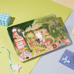 Animal Village MacBook Case – Fits Macbook Air 11/13/15 Macbook Pro 13/14/15/16 Macbook 12&#39; A2338, A2681, A2337 Aesthetic Laptop Cover