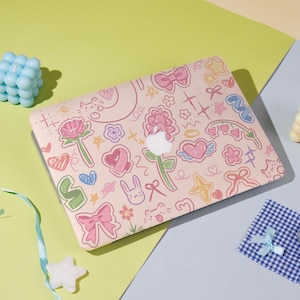 Lovely Cute Elements MacBook Case – Fits Macbook Air 11/13/15 Macbook Pro 13/14/15/16 Macbook 12&#39; A2338, A2681, A2337 Aesthetic Laptop Cover