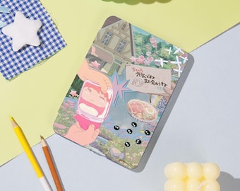 Gepersonaliseerde Kindle-hoesje Ponyo & Soot Sprites – past op Kindle paperwhite 12e 2024 7'', hoes Colorsoft, omslag Paperwhite, cadeau voor meisje