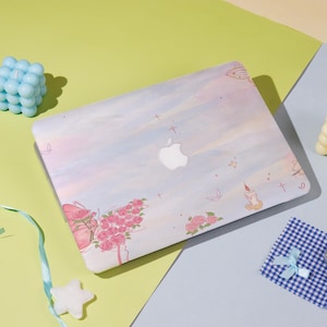 Floral Butterfly MacBook Case – Fits Macbook Air 11/13/15 Macbook Pro 13/14/15/16 Macbook 12&#39; A2338, A2681, A2337 Aesthetic Laptop Cover