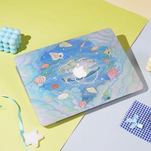 Seashell Sky MacBook Case– Fits Macbook Air 11/13/15 Macbook Pro 13/14/15/16 Macbook 12&#39; A2338, A2681, A2337 Aesthetic Laptop Cover