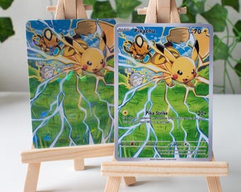 カスタムポケモンカードスケッチアートピカチュウ - Etsy 日本