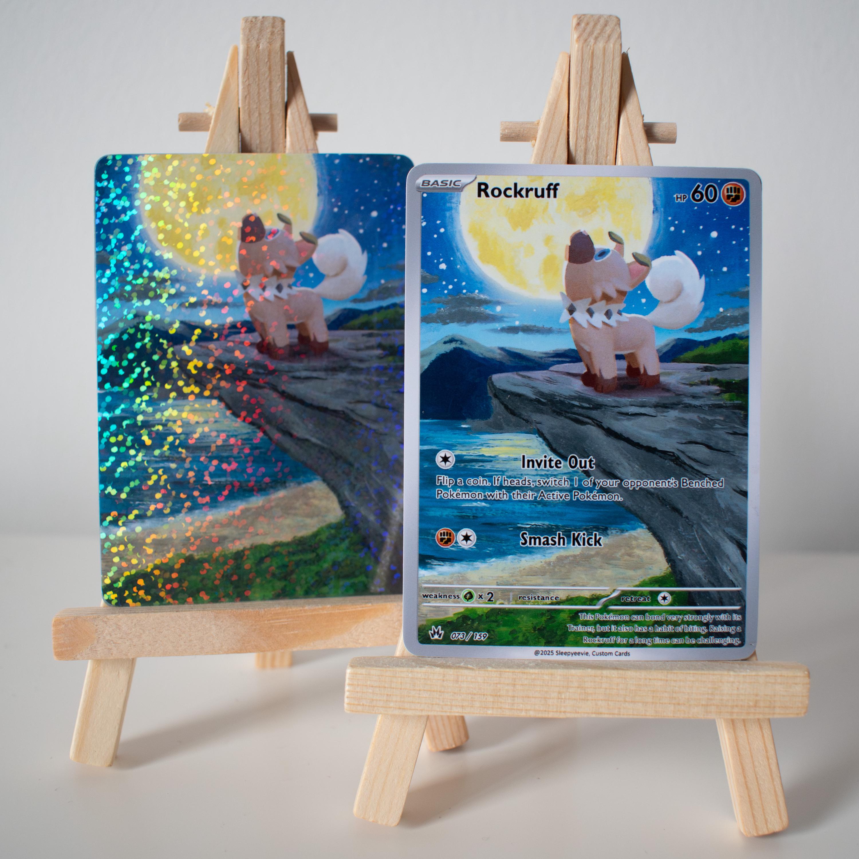 Rockruff Ina Box Rockruff Full Art Print - Etsy