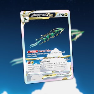 Mega Rayquaza V Stern Pokemon Karte