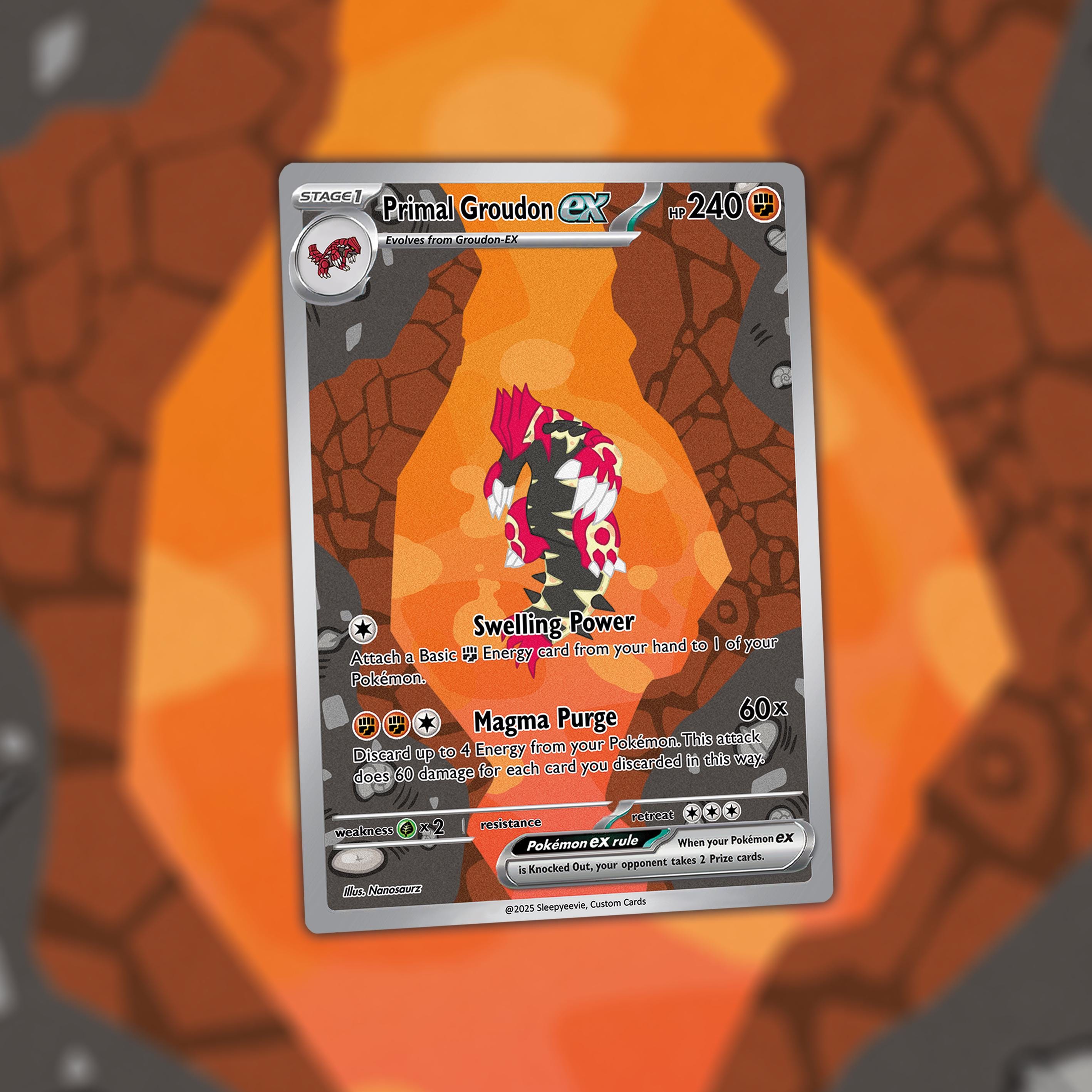 Groudon Card - Etsy