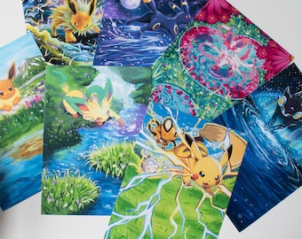 Poke Art Prints (A5)