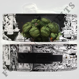 Hulk Weight Lifting Belt, Custom lever belt, Anime weightlifting Belt, Hulk Bodybuilding belt, ,Exercise Gift belt, Hulk Power lifting belt