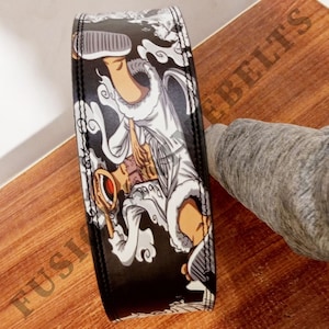 luffy gear 5 Anime Powerlifting Lever Belt | one piece Anime gym Belt | lever lifting belt | Powerlifting anime gym belt | luffy Lever Belt
