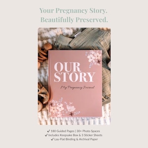 Pregnancy Journal Keepsake Book – Guided Weekly Memory Book for Expecting Moms, Baby Shower Gift image 2