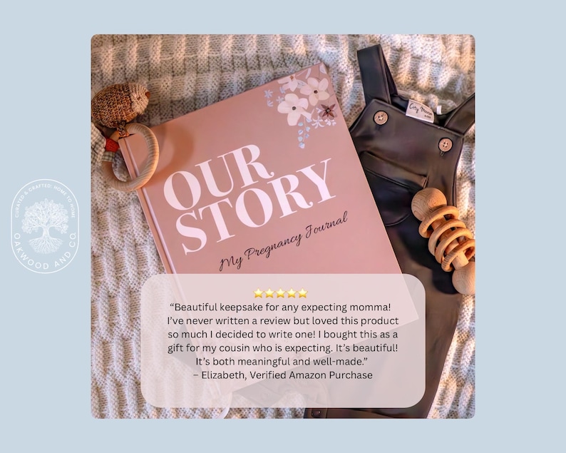 Pregnancy Journal Keepsake Book – Guided Weekly Memory Book for Expecting Moms, Baby Shower Gift image 3