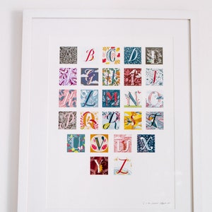 Hand-lettered Alphabet A3 Art Print image 2