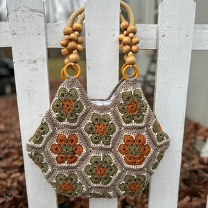 Hand Crocheted 100% cotton Hobo Bag