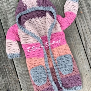 Children’s Color Block Cardigan 3T/4T