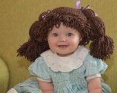 Cabbage Patch Wig, Cabbage Patch Kids Wig, Baby hat, Cabbage patch kids inspired hat, Dress up hats for kids, Baby Wigs. Halloween Hat