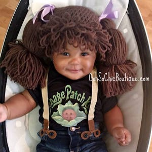 Cabbage Patch Kids Hat, Cabbage Patch Hats, Cabbage Patch Wigs, Halloween Accessory, Dress Up Hats For Kids, Baby Wigs, Pigtail Hats image 7