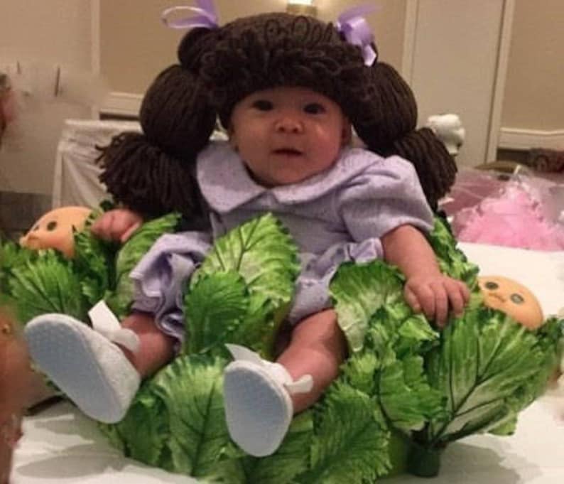 Cabbage Patch Kids Hat, Cabbage Patch Hats, Cabbage Patch Wigs, Halloween Accessory, Dress Up Hats For Kids, Baby Wigs, Pigtail Hats image 4