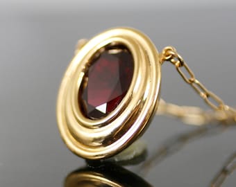 Mox Ruby Pendant - Several metal Options - MTG Inspired