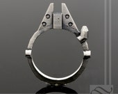 Falcon Ship Stacking Ring - Sterling Silver - Thin Movie themed ring