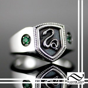 House Signet Ring - The Snake - Sterling Silver