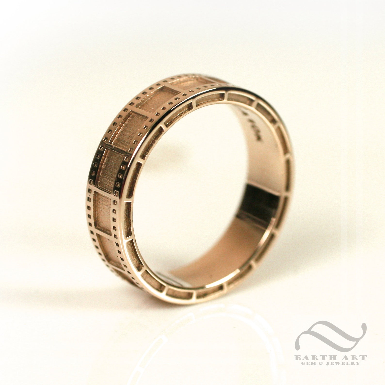 14k Gold Film Strip Ring 35mm Film Band for Man or Woman Etsy