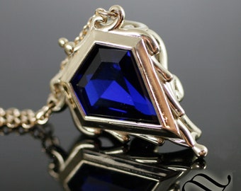 Mox Sapphire Pendant - With Different Metal Options -MTG Inspired