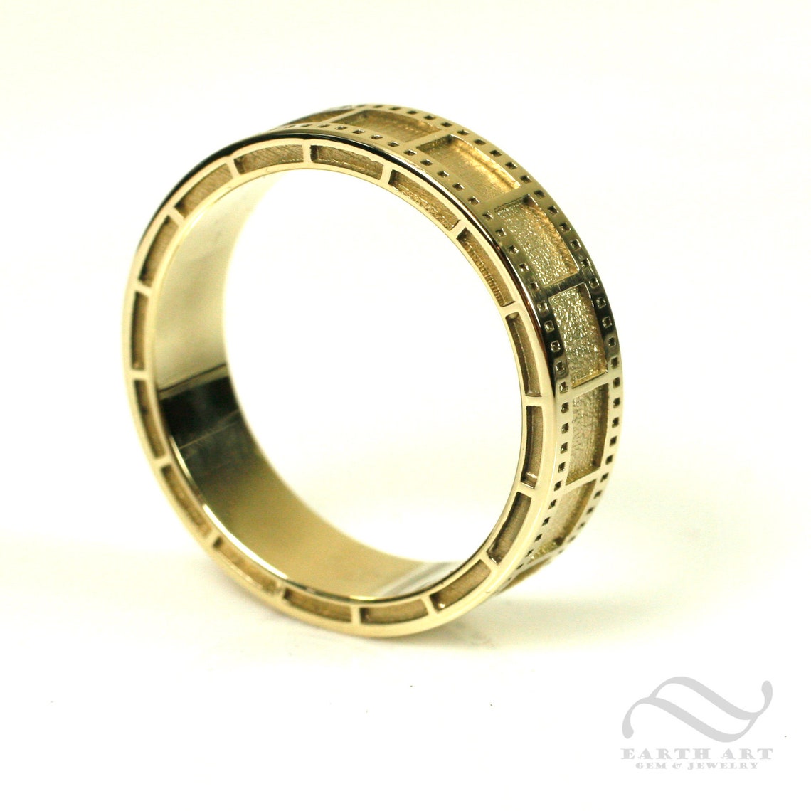 14k Gold Film Strip Ring 35mm Film Band for Man or Woman Etsy