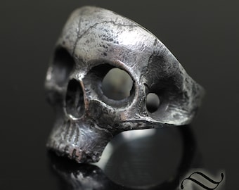 The Skull Ring in sterling silver or 14k gold