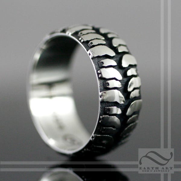 Tire Tread Ring Etsy