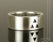 It's Dangerous to Go Alone - Triforce Wedding Band Geeky Retro Style