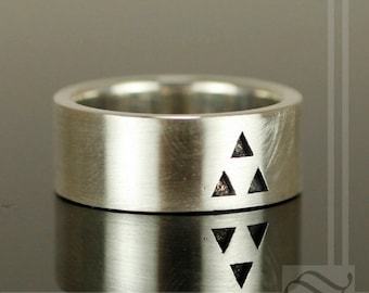 Es peligroso ir solo - Anillo de bodas Triforce estilo retro geek
