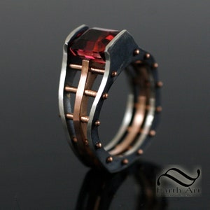 Besetzter Turmalin in Sterling und Rosegold