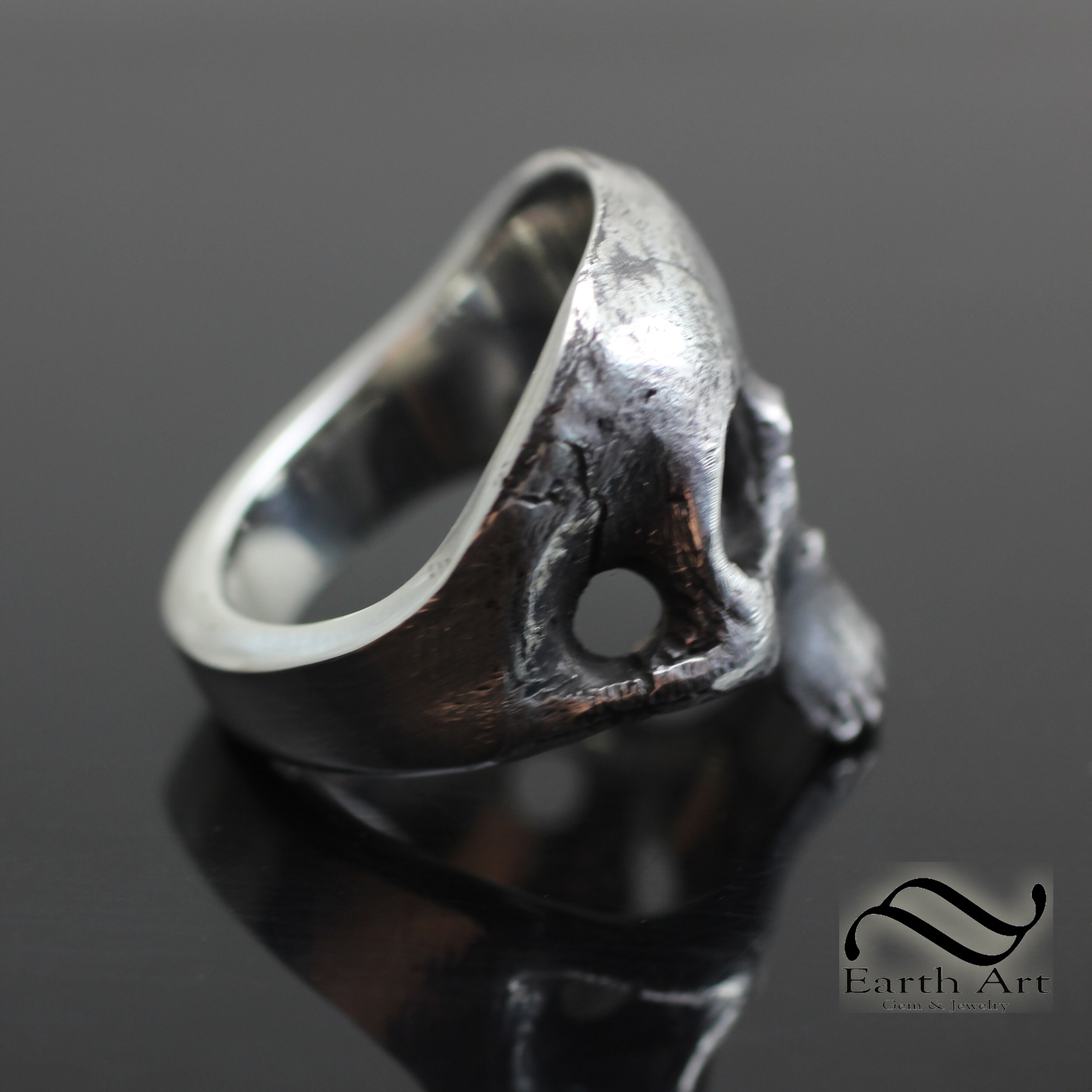 The Skull Ring in Sterling Silver or 14k Gold - Etsy