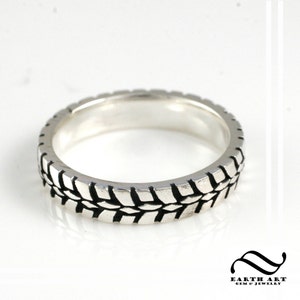 Anello con battistrada stretto - Argento Sterling - Fede nuziale - Donna