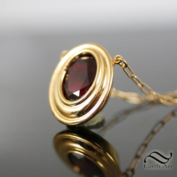 Mox Ruby Pendant - Several Metal Options - MTG Inspired - Etsy