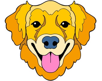 Golden Retriever Vinyl Decal Sticker