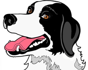 Border Collie Vinyl Decal Sticker