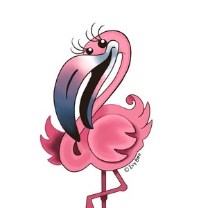Flamingo Vinyl Decal Sticker
