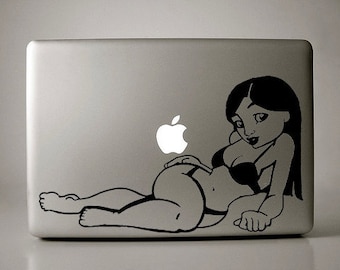 Bikini Girl Decal Laptop Macbook