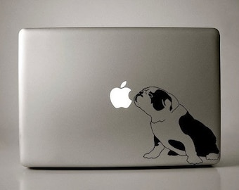 English Bulldog Decal Apple Macbook Laptop