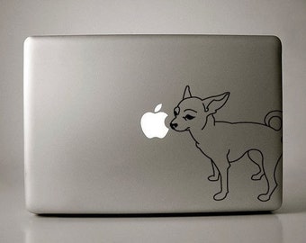 Chihuahua Decal Apple Macbook