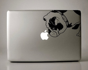 Brit the English Bulldog Decal Apple Macbook