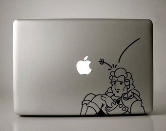 Isaac Newton Decal Macbook Laptop