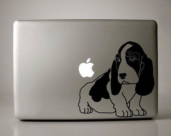 Basset Hound Decal Macbook Apple Laptop