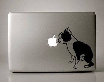 Boston Terrier Decal Laptop Macbook